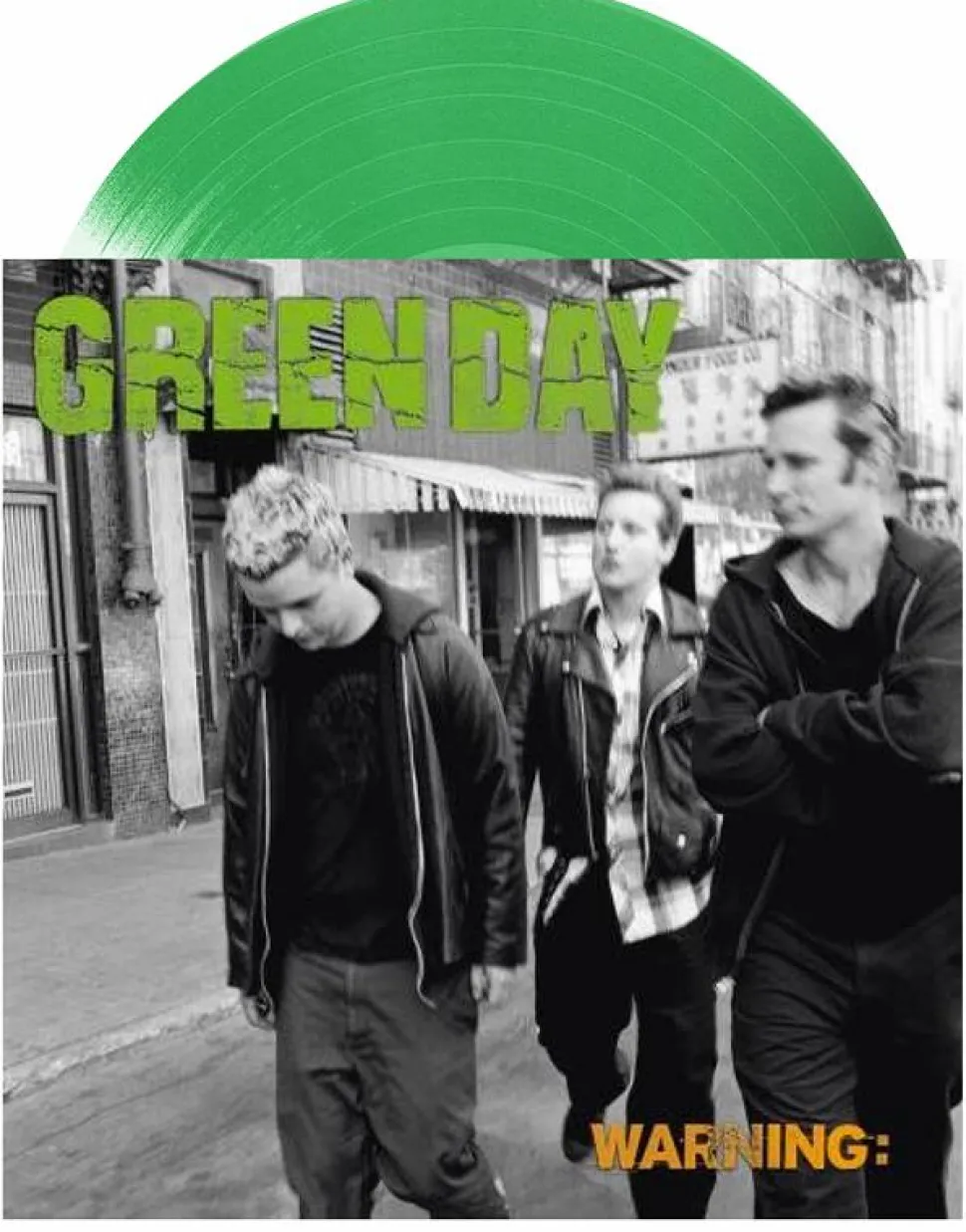 Green Day - Warning: LP Vinyl Record (Fluorescent Green Coloured Vinyl)