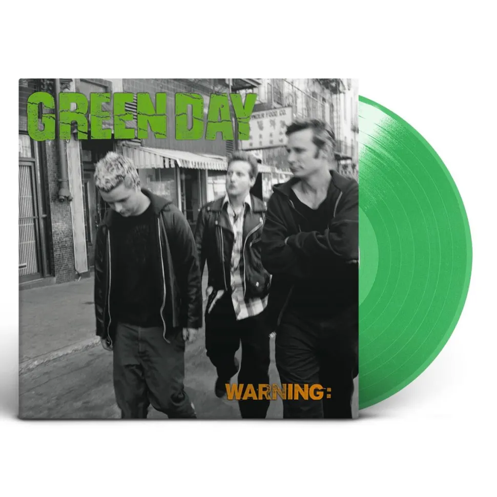 Green Day - Warning: LP Vinyl Record (Fluorescent Green Coloured Vinyl)