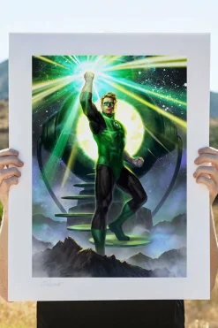 Green Lantern - Green Lantern Premium Art Print by Alex Pascenko