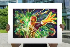 Green Lantern - The Green Lantern Corps Fine Art Print by Alex Ross
