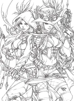 Grimm Fairy Tales - Adult Colouring Book Paperback