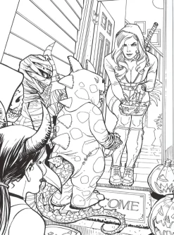 Grimm Fairy Tales - Myths & Legends Adult Colouring Book Paperback