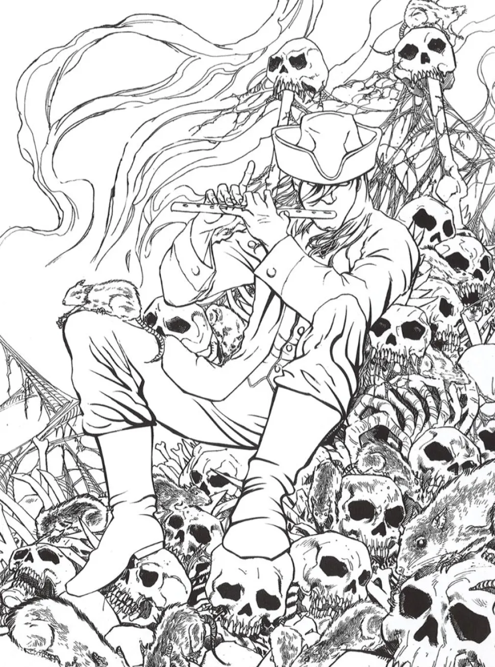 Grimm Fairy Tales - Myths & Legends Adult Colouring Book Paperback
