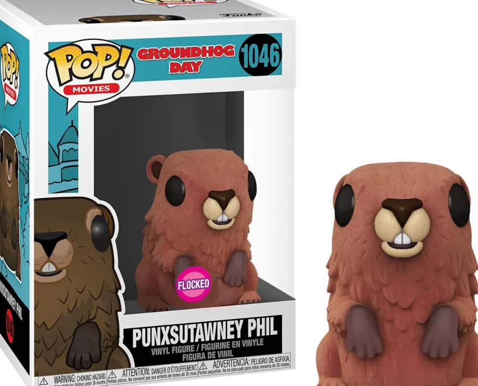 Groundhog Day - Groundhog Day: The Game & Punxsutawney Phil Flocked Pop! Figure Box Set
