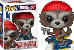 Guardians Of The Galaxy - Rocket Raccoon on Snowmobile Christmas Holiday Pop! Vinyl Figure
