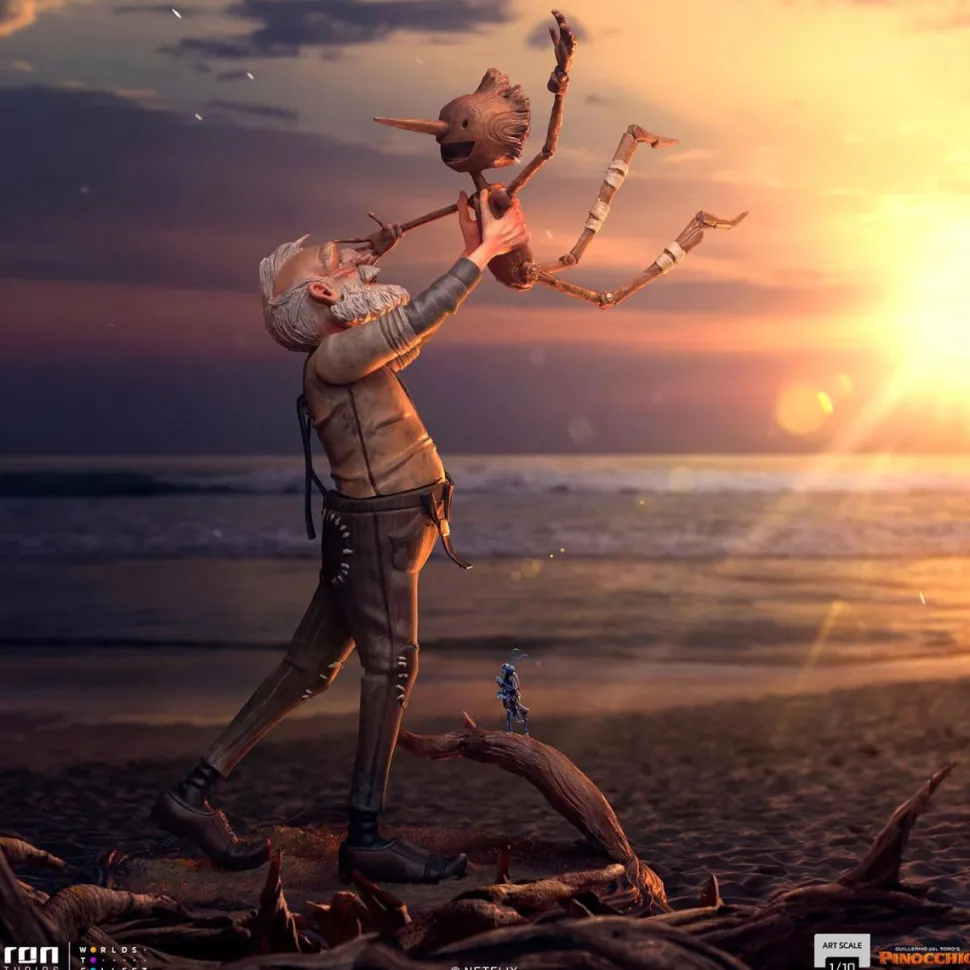 Guillermo del Toro's Pinocchio (2022) - Geppetto & Pinocchio 1/10th Scale Statue