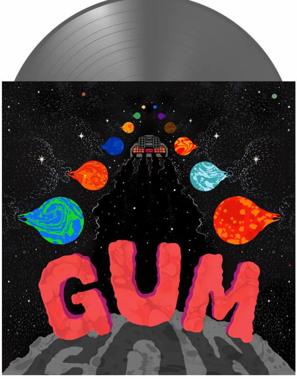 Gum - Delorean Highway LP Vinyl Record (Silver Matte Coloured Vinyl)