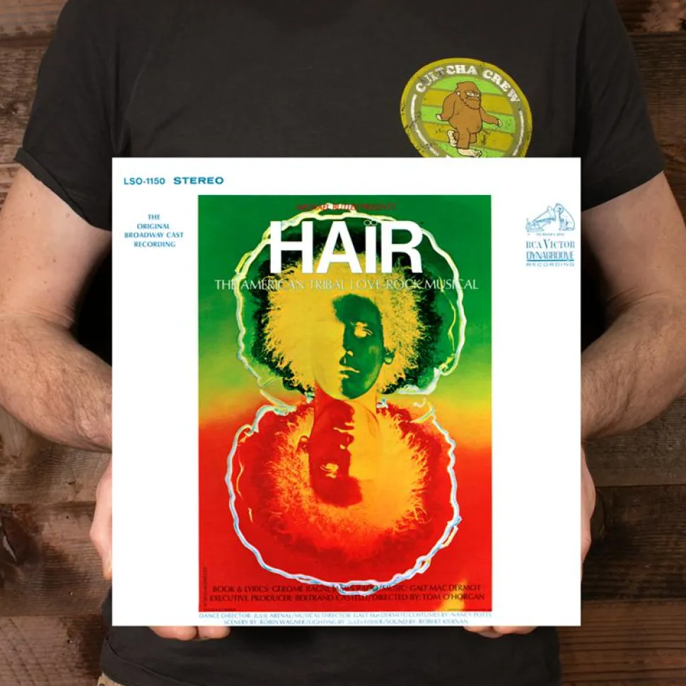 Hair: The American Tribal Love-Rock Musical - The Original Broadway Cast Recording 2xLP Vinyl Record (Green & Yellow Swirled / Orange & Yellow Swirled Coloured Vinyl)