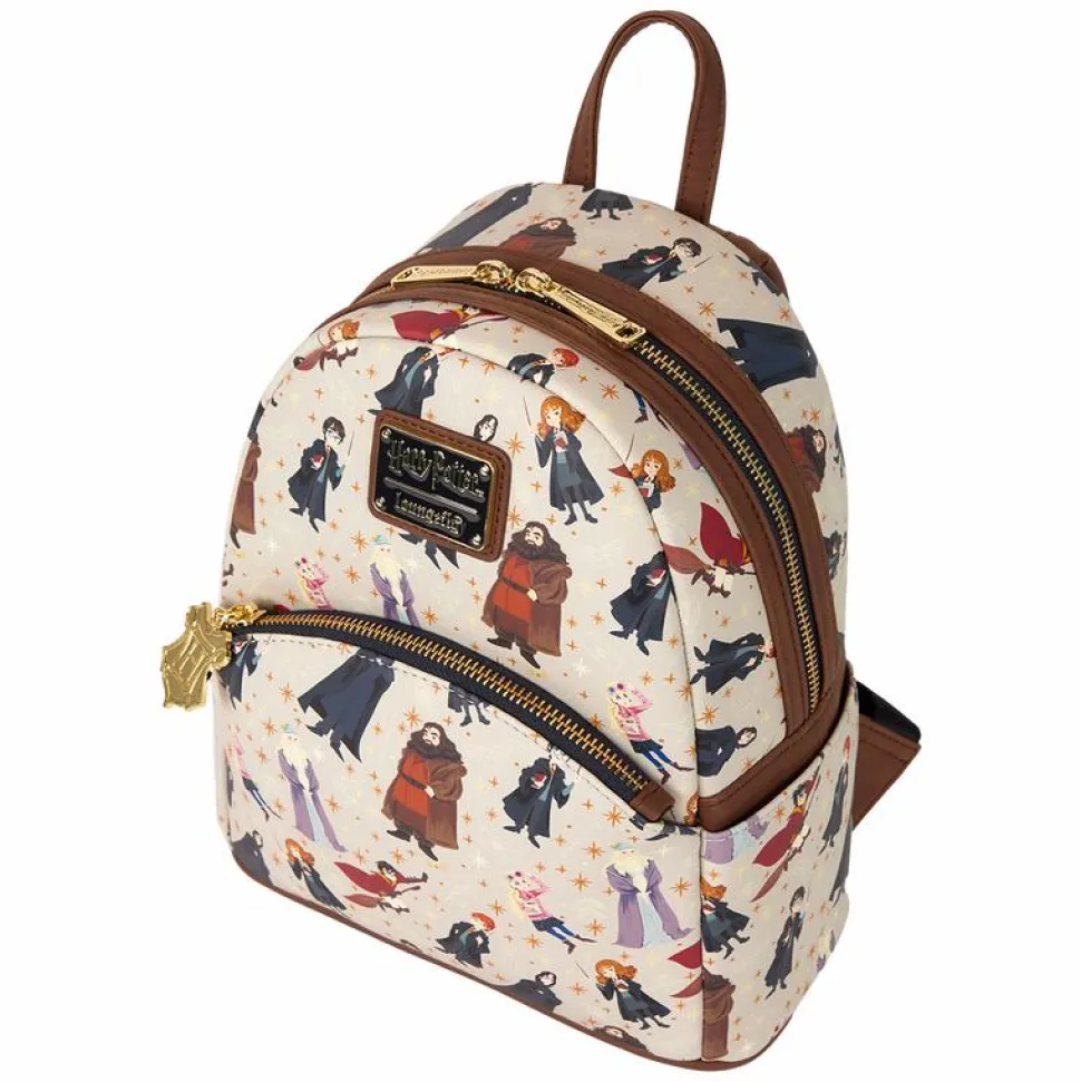 Harry Potter - All Over Print 10" Faux Leather Mini Backpack