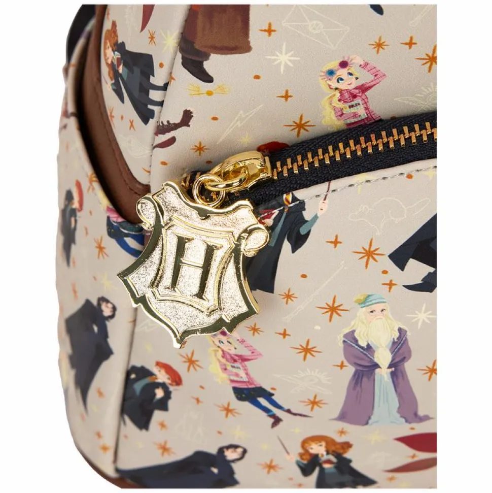 Harry Potter - All Over Print 10" Faux Leather Mini Backpack