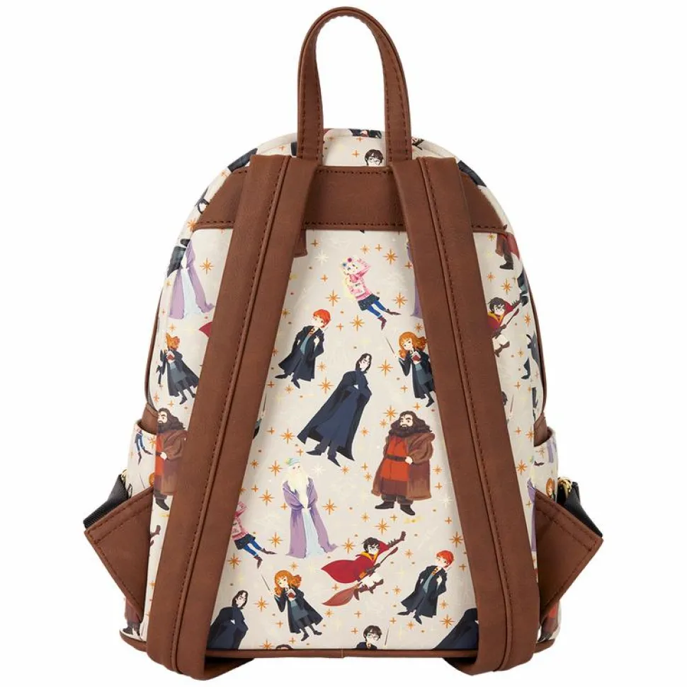 Harry Potter - All Over Print 10" Faux Leather Mini Backpack