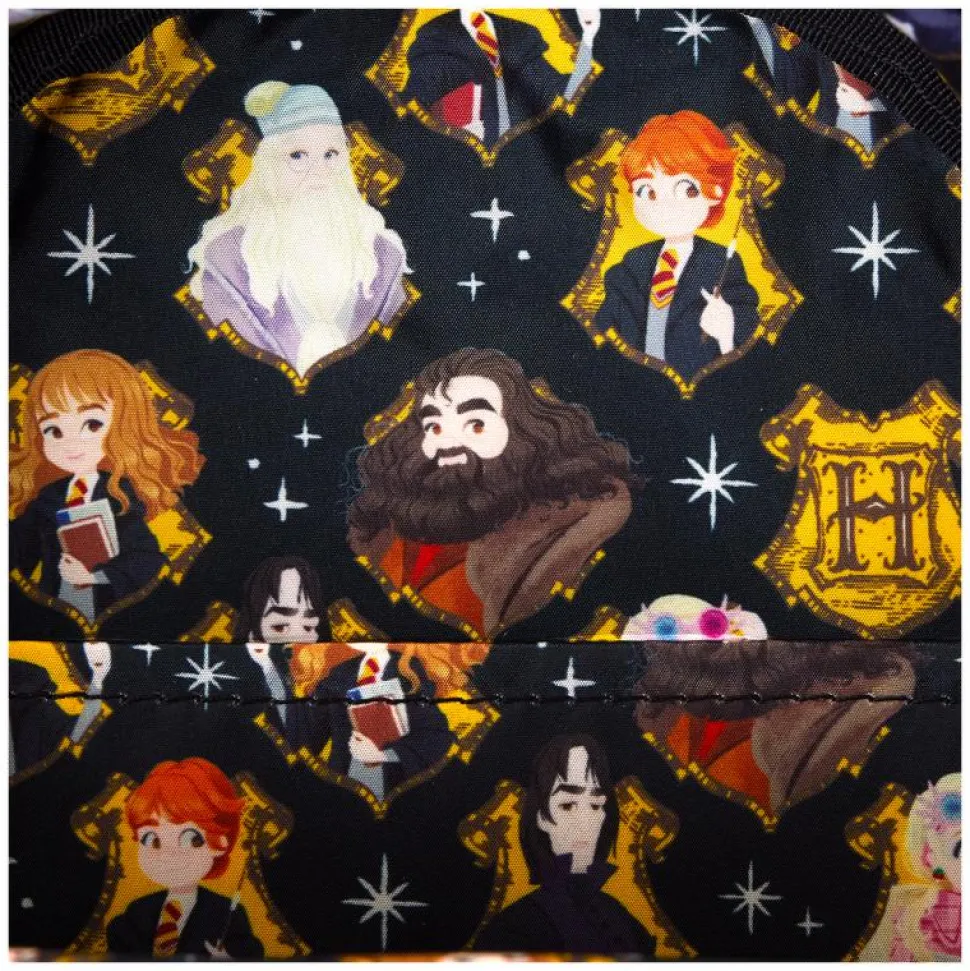 Harry Potter - All Over Print 10" Faux Leather Mini Backpack