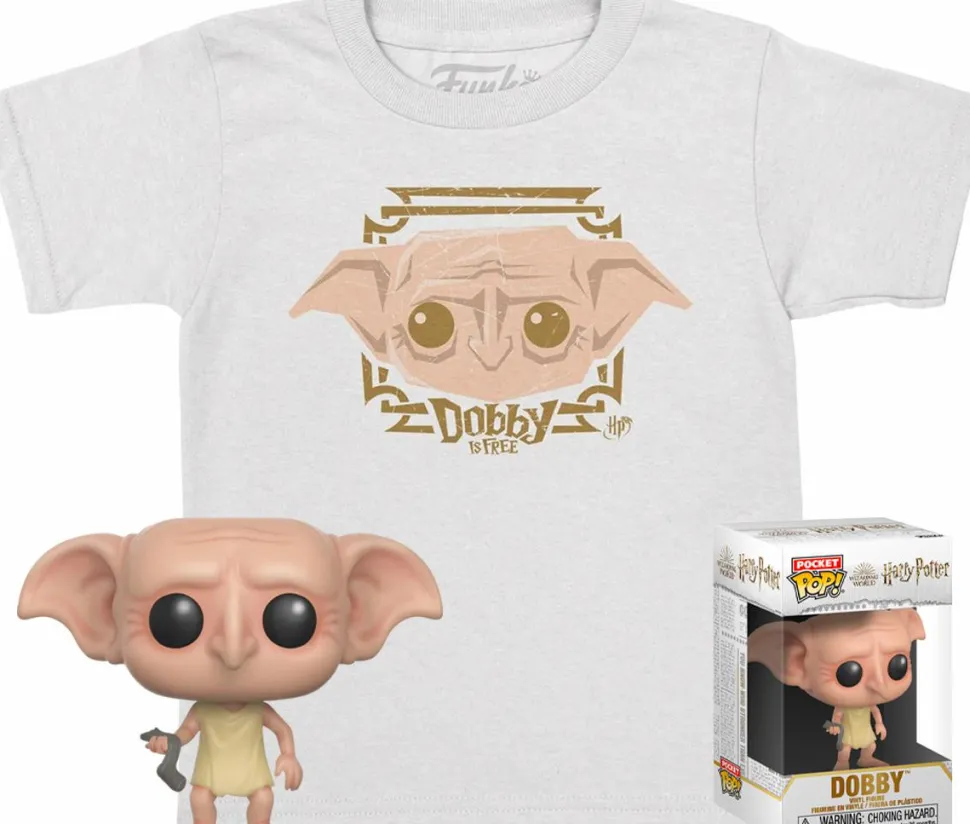 Harry Potter - Dobby Pocket Pop! Vinyl Figure & Kids T-Shirt Box Set