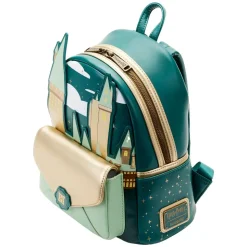 Harry Potter - Golden Hogwarts Castle 10” Faux Leather Mini Backpack