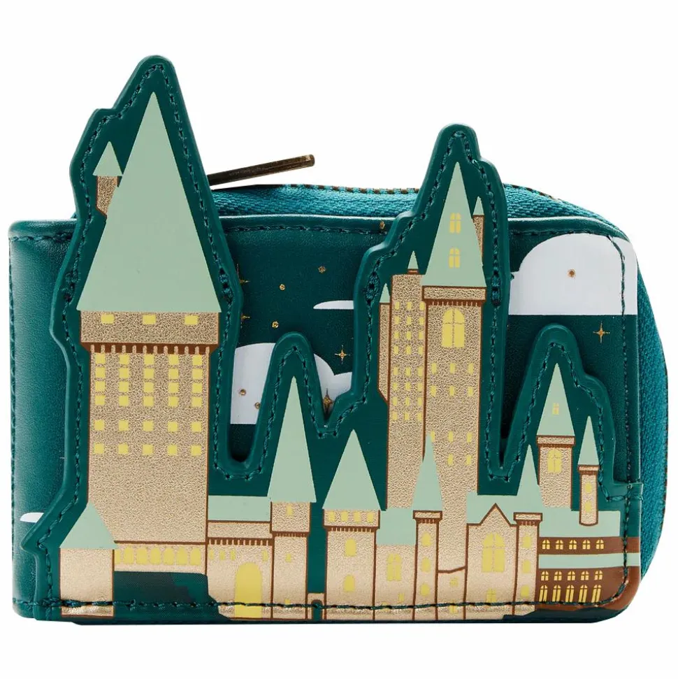 Harry Potter - Golden Hogwarts Castle 4” Faux Leather Accordion Wallet