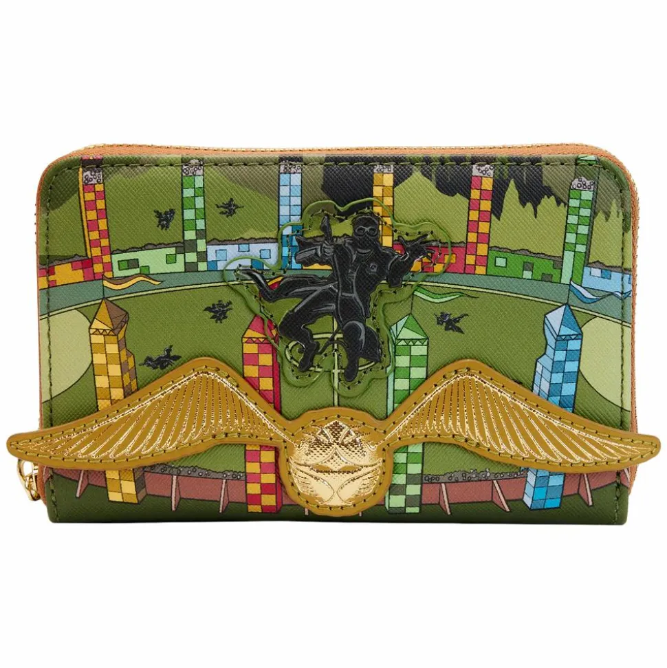 Harry Potter - Golden Snitch 4” Faux Leather Zip-Around Wallet