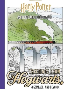 Harry Potter - Greetings From Hogwarts, Hogsmeade, and Beyond! An Official Postcard Colouring Book Paperback