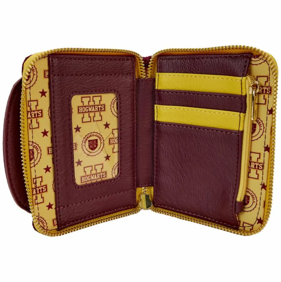 Harry Potter - Hogwarts Gryffindor Varsity 4" Faux Leather Zip-Around Wallet
