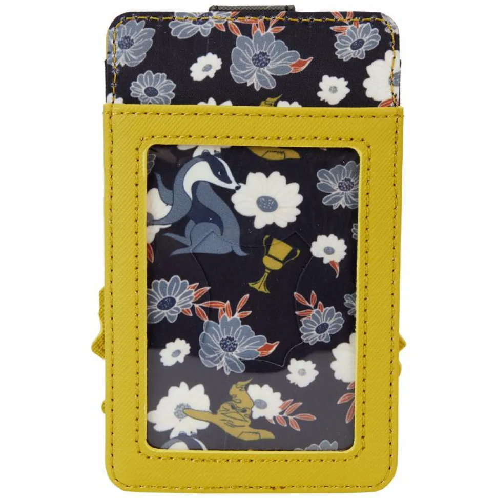 Harry Potter - Hufflepuff House Floral Tattoo 5" Faux Leather Card Holder