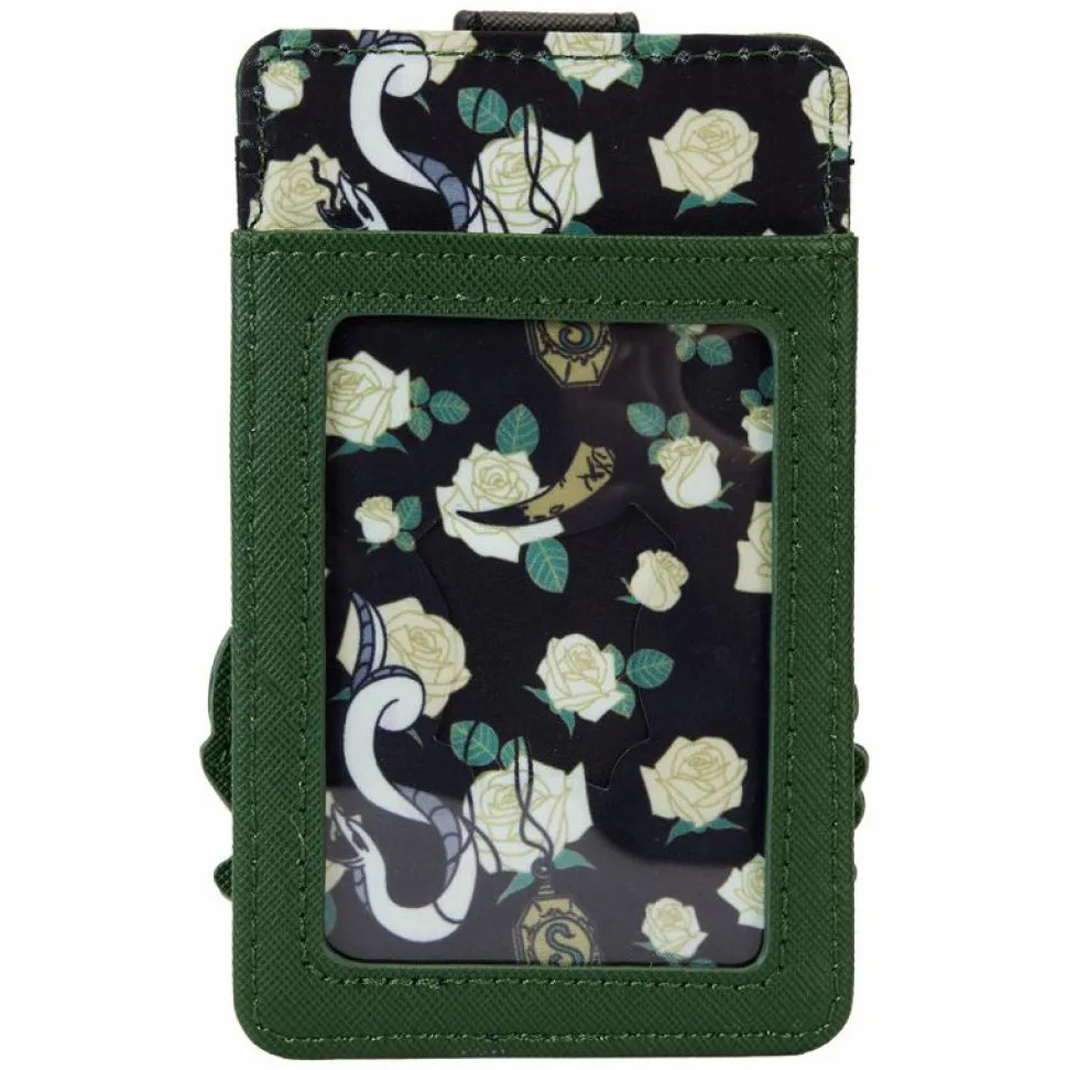 Harry Potter - Slytherin House Floral Tattoo 5" Faux Leather Card Holder