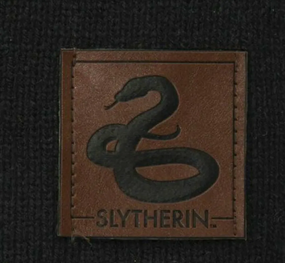 Harry Potter - Slytherin Patch Striped Scarf