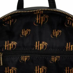 Harry Potter - Trilogy Triple Pocket 13” Faux Leather Mini Backpack