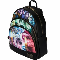 Harry Potter - Trilogy Triple Pocket 13” Faux Leather Mini Backpack