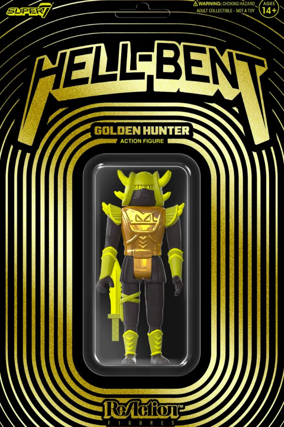 Hell-Bent - Golden Hunter (Vac Metal) ReAction 3.75" Action Figure by Healeymade
