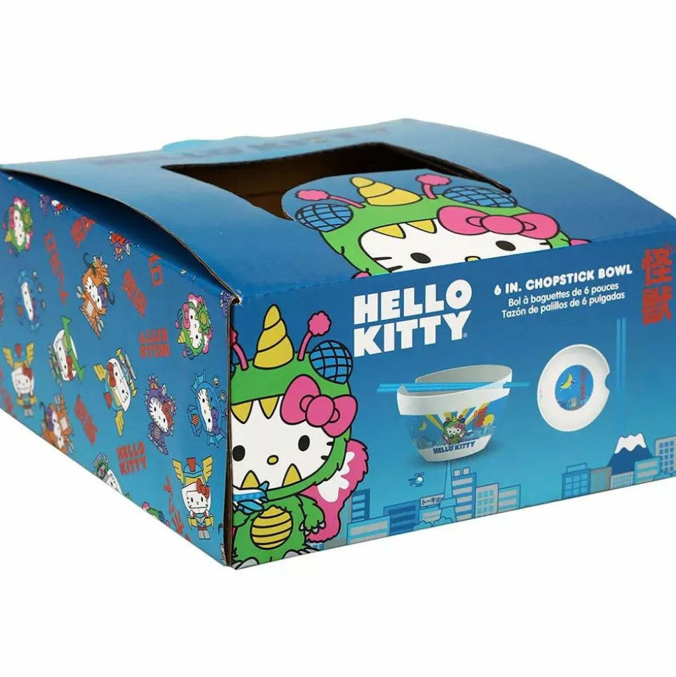 Hello Kitty - Kaiju Hello Kitty Ceramic Ramen Bowl with Chopsticks
