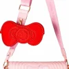Hello Kitty - Pink Quilted 9” Faux Leather Crossbody Bag