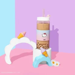 Hello Kitty and Friends - Hello Kitty (Ombre) Bobbleware 700ml Borosilicate Glass Reusable Tumbler