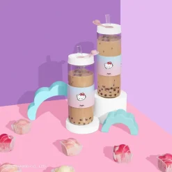 Hello Kitty and Friends - Hello Kitty (Ombre) Bobbleware 700ml Borosilicate Glass Reusable Tumbler