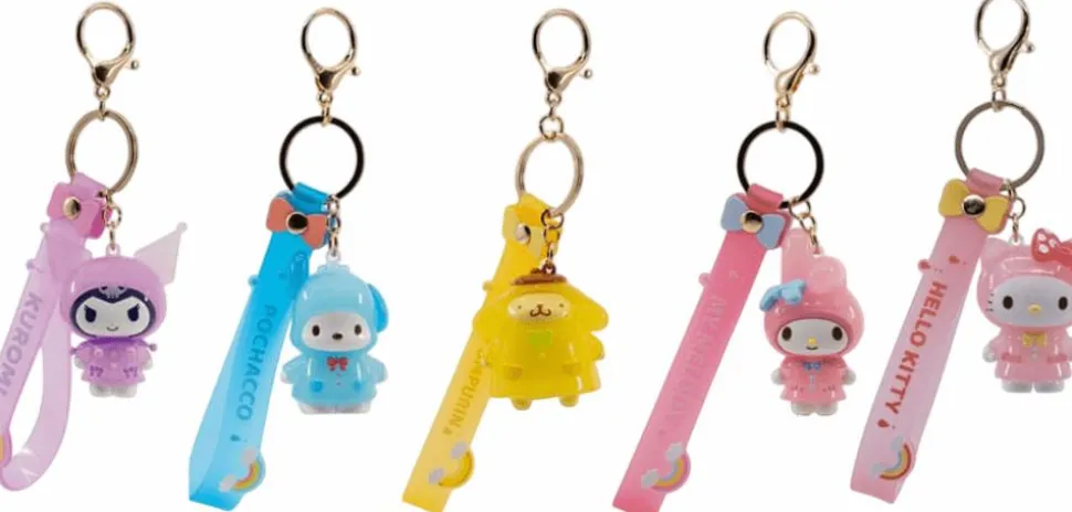 Hello Kitty and Friends - Pompompurin Raincoat Series Boxed Keychain with Hand Strap
