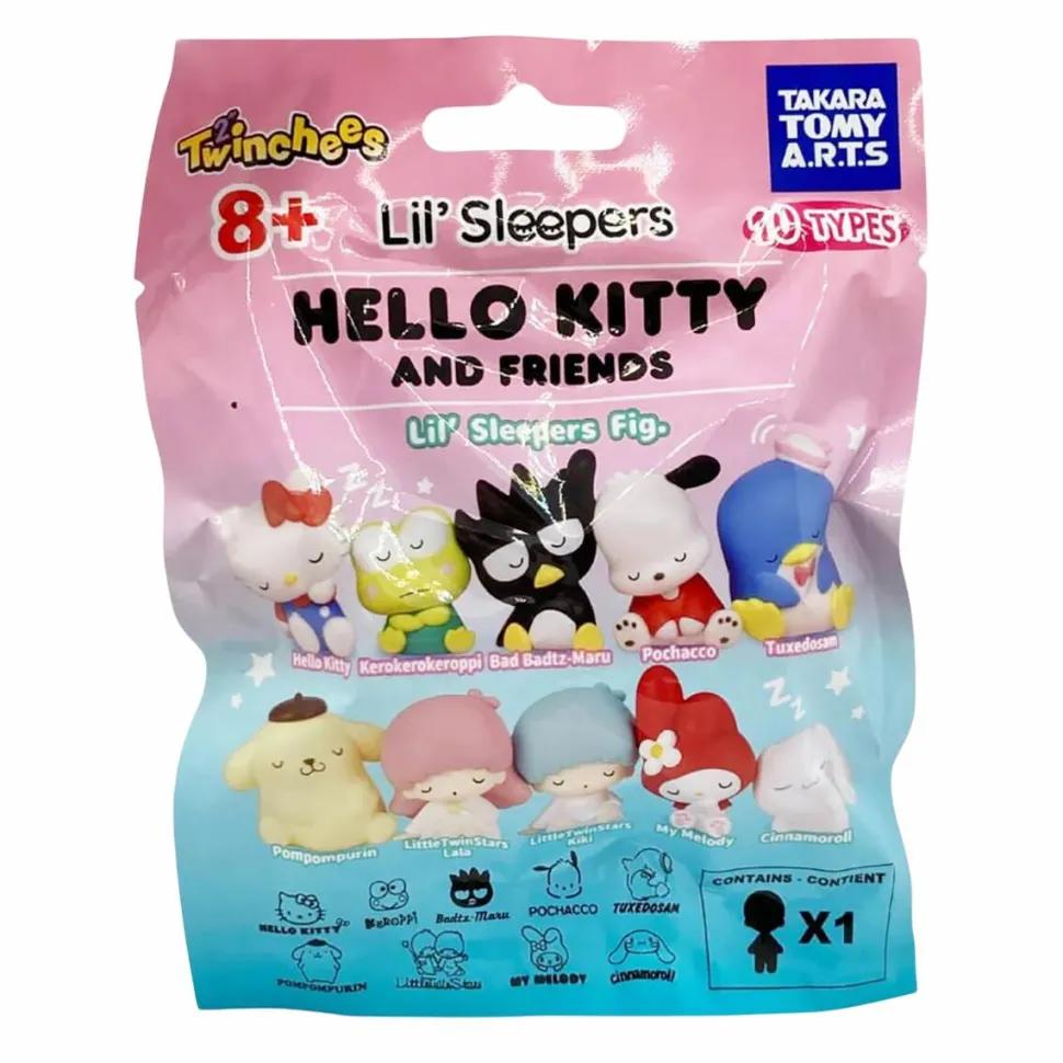 Hello Kitty and Friends - Twinchees Lil' Sleepers Blind Bag Vinyl Figure (Display of 24)