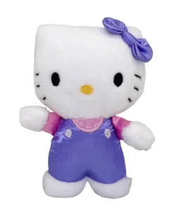 Hello Kitty and Friends - Hello Kitty in Purple Overalls Micro 3" Plush