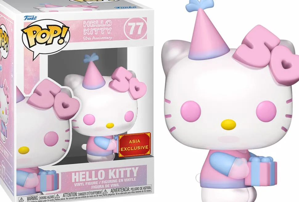 Hello Kitty: 50th Anniversary - Hello Kitty (with Gift) Pop! Vinyl Figure