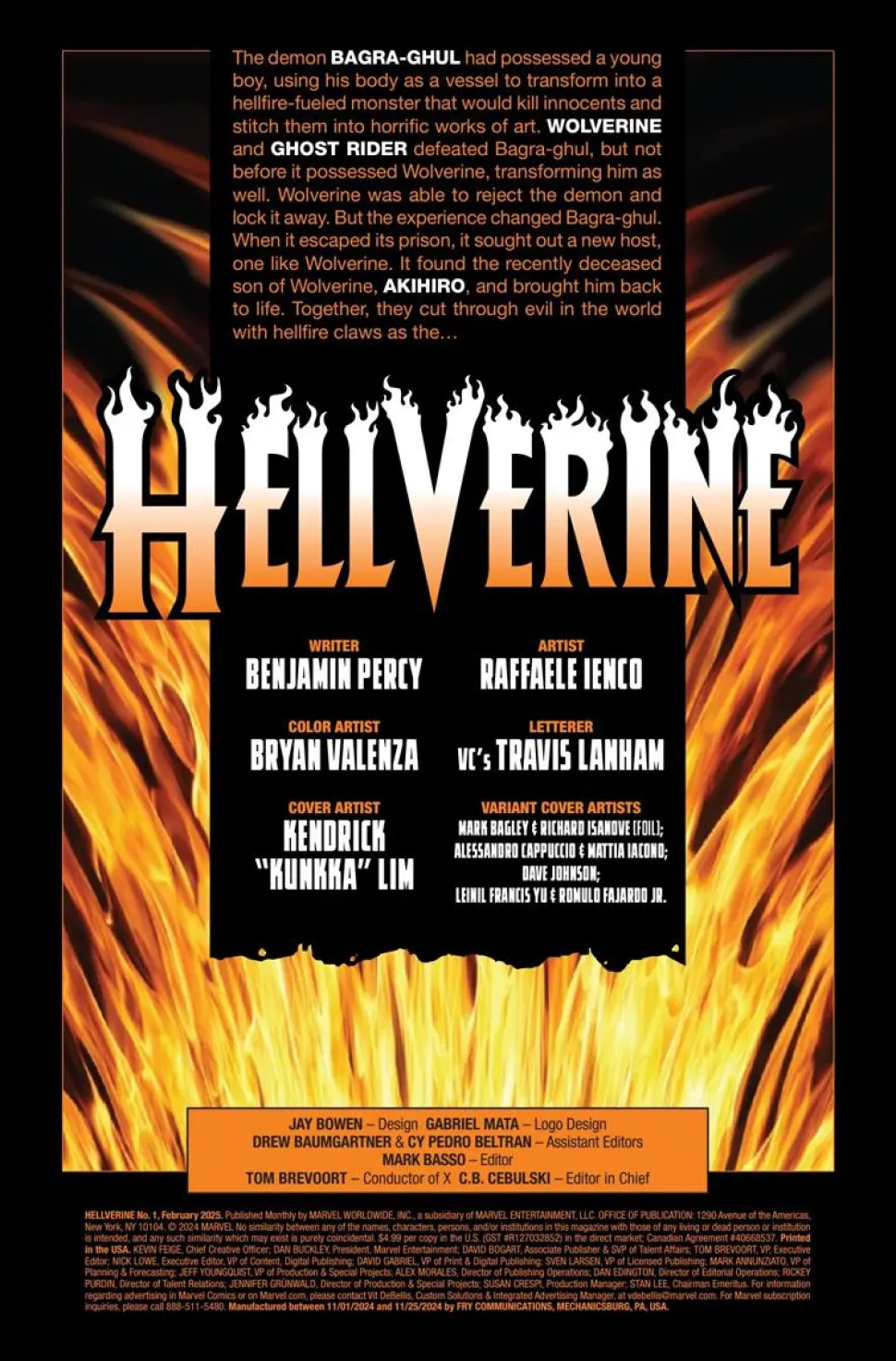 Hellverine (2025) - Issue #1 Single Issue Paperback Comic Book (Dave Johnson Variant Cover)