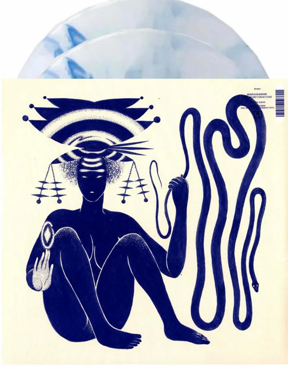 Hiatus Kaiyote - Love Heart Cheat Code 2xLP Vinyl Record (Indie Exclusive Blue & White Marbled Coloured Vinyl)