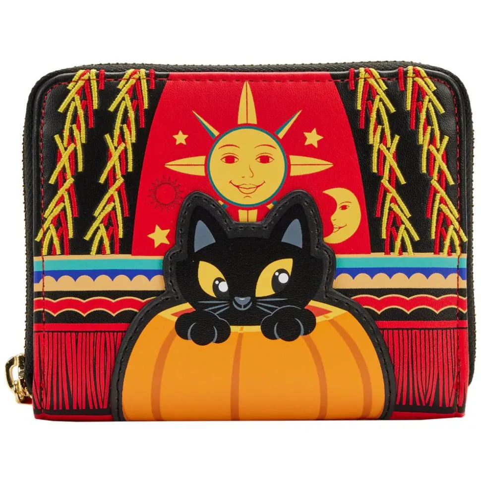 Hocus Pocus - Dani Binx 4” Faux Leather Zip-Around Wallet