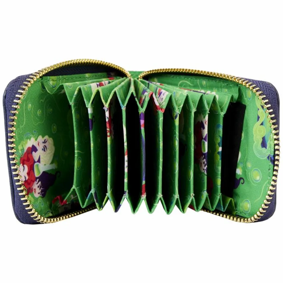 Hocus Pocus - Sanderson Sisters Cauldron Glow in the Dark 3" Faux Leather Accordion Wallet