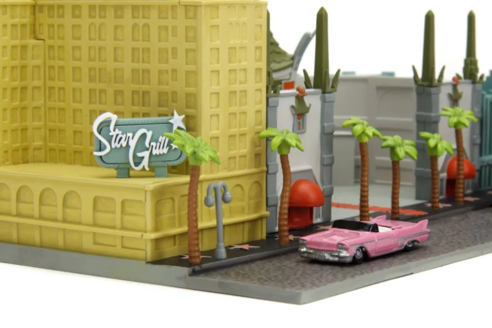 Hollywood 100 - Hollywood Sign 100th Anniversary featuring the Walk of Fame Nano Scene 1.65" Scale Die-Cast Diorama