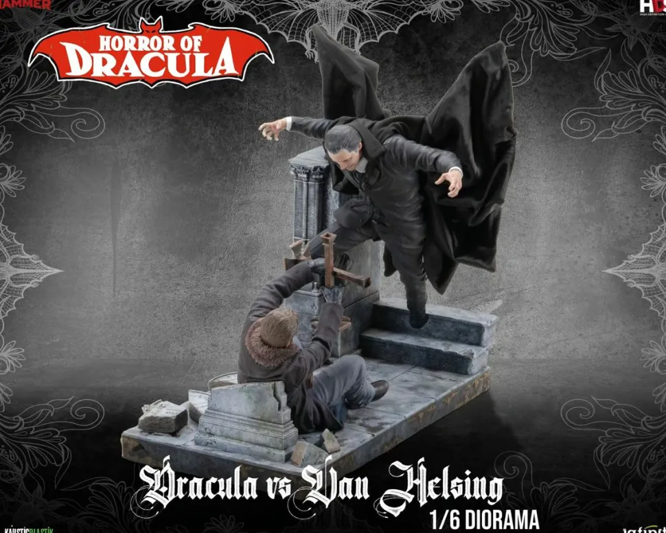 Horror of Dracula (1958) - Dracula vs. Van Helsing 1/6th Scale Diorama Statue