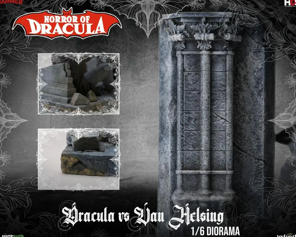 Horror of Dracula (1958) - Dracula vs. Van Helsing 1/6th Scale Diorama Statue