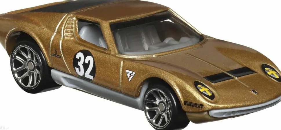 Hot Wheels - 1971 Lamborghini Miura SV Hot Wheels Vintage Racing Club 1/64th Scale Die-Cast Vehicle Replica