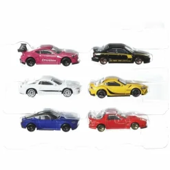 Hot Wheels - Streets of Japan Hot Wheels 1/64th Scale Die-Cast Vehicle Replica 6-Pack