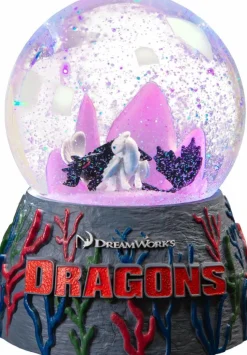 How to Train Your Dragon - Toothless & Light Fury Light-up Snowglobe