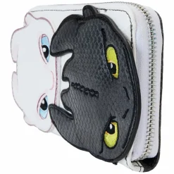 How To Train Your Dragon - Light & Night Fury Cosplay 4" Faux Leather Zip-Around Wallet