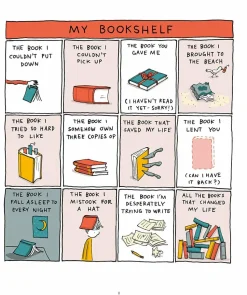 I Will Judge You by Your Bookshelf by Grant Snider Hardcover Book