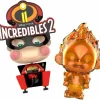 Incredibles 2 - Movbi & Jack-Jack Cosbaby 3.5-5” Hot Toys Bobble-Head Figure 2-Pack