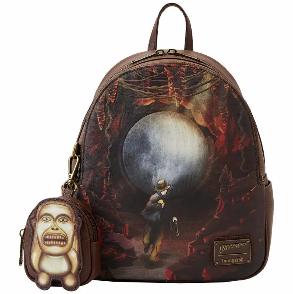 Indiana Jones - Raiders Of The Lost Ark 10” Faux Leather Mini Backpack with Coin Purse